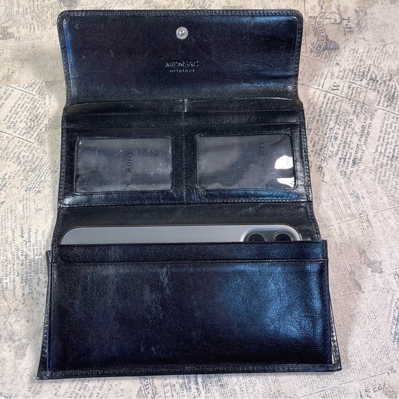 Monsac trifold Italian Leather  Wallet - Picture 8 of 11